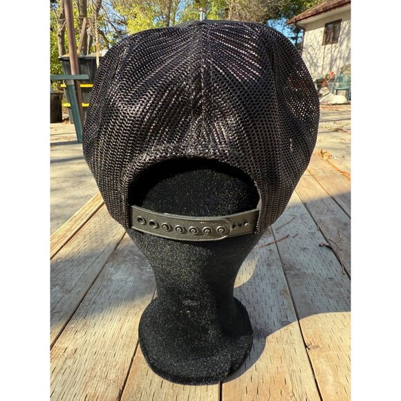 80s Auto Trader Original Snapback Cap Hat K-Brand Black Gold Patch Made in Korea - Picture 5 of 7